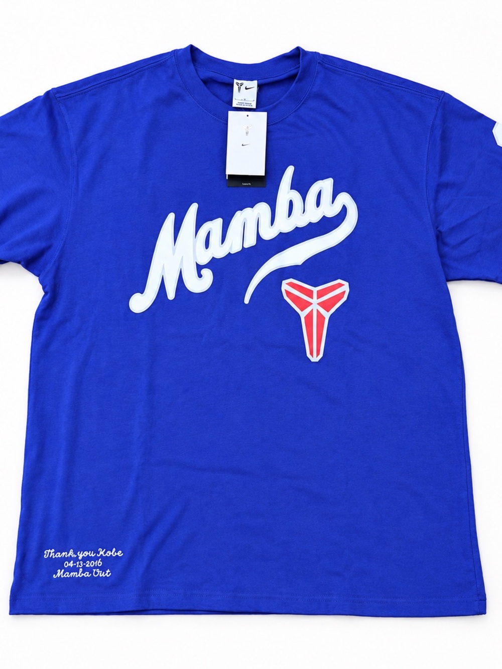 NWOT Nike Kobe Bryant / Dodgers / Mamba Men's Tee - Royal Blue